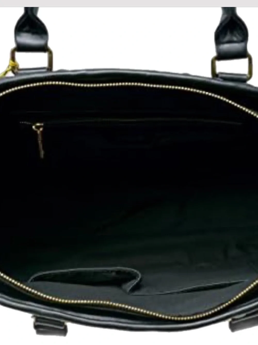 Bebe Diamanda Studded Quilted Zipper Tote Bag Black. NWT